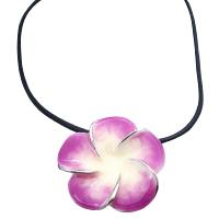 Orchid Pendant Look Real In High Goodl Quality Black Velvet Chord Necklace  Dollar Gift Christmas Jewelry