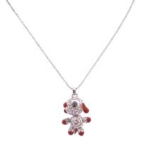 Under  Animal Pendant Necklace Just Striking  & Adorable Dog Pendant Sparkling Crystals Pendant Necklace