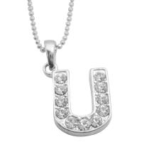 Alpahbet U Pendant Name Starting With U Pendant Necklace