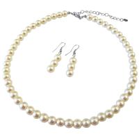 Ivory Pearls Jewelry Set Beautiful Pearls Bridemaids Necklace Set Ivory Pearls Wedding Jewelry Set