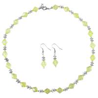 Dainty Sleek Necklace Set Under  Jewelry Set Lite Yellow Very Beautiful Color With Daisy Spacer Customize Your Jewelry Set