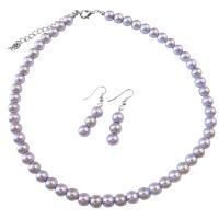 Inexpensive Bridemaides Jewelry Set Light Lilac and Victorian Lilac Wedding Pearls Necklace Set Under  Jewelry Set