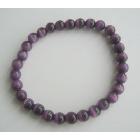 Cat Eye Beaded Stretchable Bracelet Purple Cat Eye 6mm Beads Handmade Bracelet