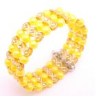 Fascinate Bracelet In Striking Yellow GIft Return Gift Jewelry Yellow Pearl Bracelet
