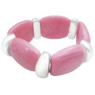 Fashionable Chic Pink Stretchable Bracelet High School Girls Jewelry