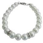 Latest & Unique Design White Pearls Bracelets Wedding Gift Jewelry