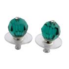 Affordable Bridesmaid Jewelry Emerald Crystal Stud Earrings