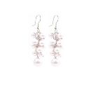 White Pearls Earrings Grape Bunch Earrings Wedding Prom Gift