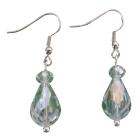 Girls Birthday Return Gift AB Concaved Faceted Chinese Crystal Earrings