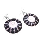 Shopping Circle Shell Earrings with Shiva Eye At Center Gift Earrings