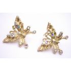Lovely Detailed Pair Of Golden Butterfly Earrings Surgical Post