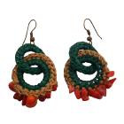 Fantastics Prices For Handmade Crochet Knitted Coral Nugget Earrings