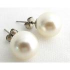 Ivory 12mm Pearl Stud Earrings Wedding Bridesmaid Bridal Earrings