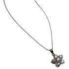 Crystals Flower Pendant Dainty And Sleek Necklace