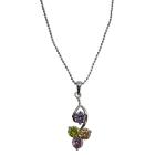 Sleek Dainty Jewelry Multicolor Crystals Pendant Young Girls Necklace