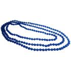 Summer Bridesmaid Gift Blue Sapphire Long Multifaceted Beads Necklace