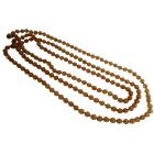 Fabulous Summer Collection In Mocha Glass Beads Summer Long Necklace