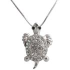 Dazzling Sparkling Cute Turtle Pendant Necklace Mother's Gift