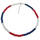 Red White and Blue Necklace Patriotic Jewelry Independence Day jewelry