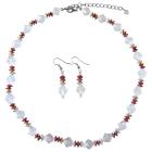 Prom Wedding Bridal Bridesmaid Tricolor Jewelry Set Clear Crystals