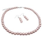Wedding Champagne Pearls Necklace Beautiful Pearls Bridesmaid Jewelry