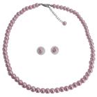 Party Favor Gifts Pageant Gifts Beautiful Pink Pearls Jewelry Set