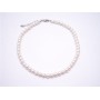 Cream Synthetic Necklace Cultured Pearls Choker w/ Lobster Claw Clasp