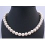 Affordable Flower Girl Stretchable 12mm Ivory Pearls Necklace Jewelry