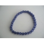 Stretchable Royal Blue Cat Eye Beaded Bracelet Handmade Jewelry