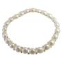 Beautiful White Simulated 6mm Freshwater Pearls Stretchable Bracelet