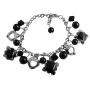 Jewelry Black Crystals Black Pearl Fabulous Dangling Bracelet