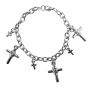 Cross Charm Bracelet Chained Stylish Gift Bracelet Christmas Jewelry
