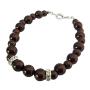 Wedding Prom Birthday Party Gift Brown Pearls Inexpensive Bracelet