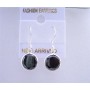 Sparkling Stud Earrings Sterling Silver 92.5 Black Stud Earrings