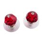 Lite Siam Red Swarovski Crystal Stud Cheap Fashion Earrings