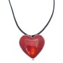 Red Heart Filled w/ Your Love Jewelry Red Murano Glass Heart Pendant