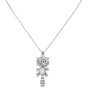 Animal Pendant Necklace Jewelry Adorable w/ Stripes Tail Cat Pendant