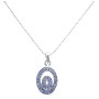 Holiday Gifts For Employees Sparkle Sapphire Shine Pendant Necklace