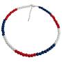 Red White and Blue Necklace Patriotic Jewelry Independence Day jewelry