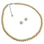 Girl Friend Bridesmaid Party Favor Gifts Yellow Pearls Jewelry Set