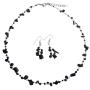Fresh Design Reasonable Gift In Jet Stones with Crystals Jewelry Set
