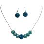 Party Wear Jewelry Indicolite Pave Ball Crystals Set
