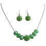 Gorgeous Inexpensive Wedding Jewelry in Green Crystals