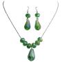Peridot Crystals Beaded Wedding Party Gift Jewelry